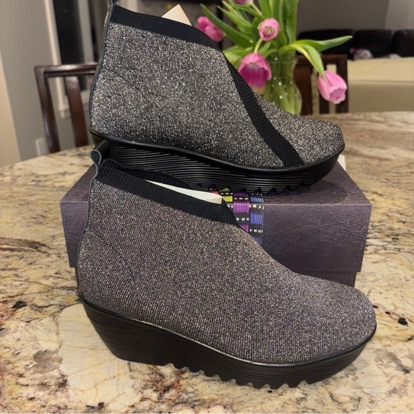 bernie mev. Shoes - Bernie Mev Sally Booties Gunmetal Silver NIB